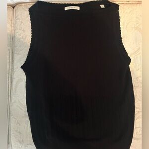 Doen Black Sweater Sleeveless Tank